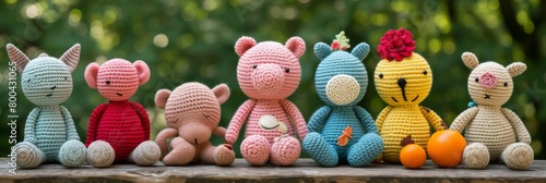 Homemade crochet toys