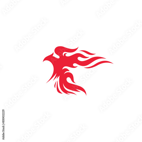 Wallpaper Mural fire burning eagle logo, suitable for esport, business or sports logos Torontodigital.ca