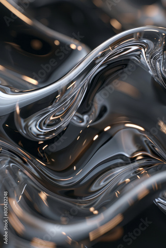 A hypnotic pattern of flowing gallium, with its unusual properties creating bizarre, beautiful shapes,