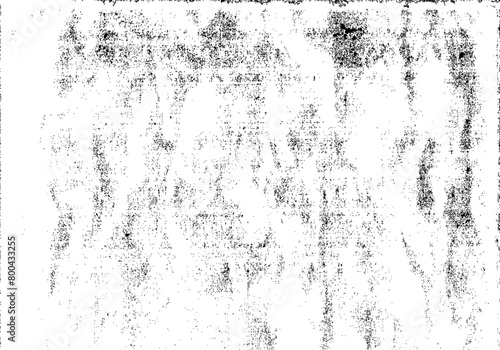 Abstract bg with gritty letterpress texture. Grunge black photocopy on white paper or printed copy wtith ink smudge or drum defect. Vector illustration