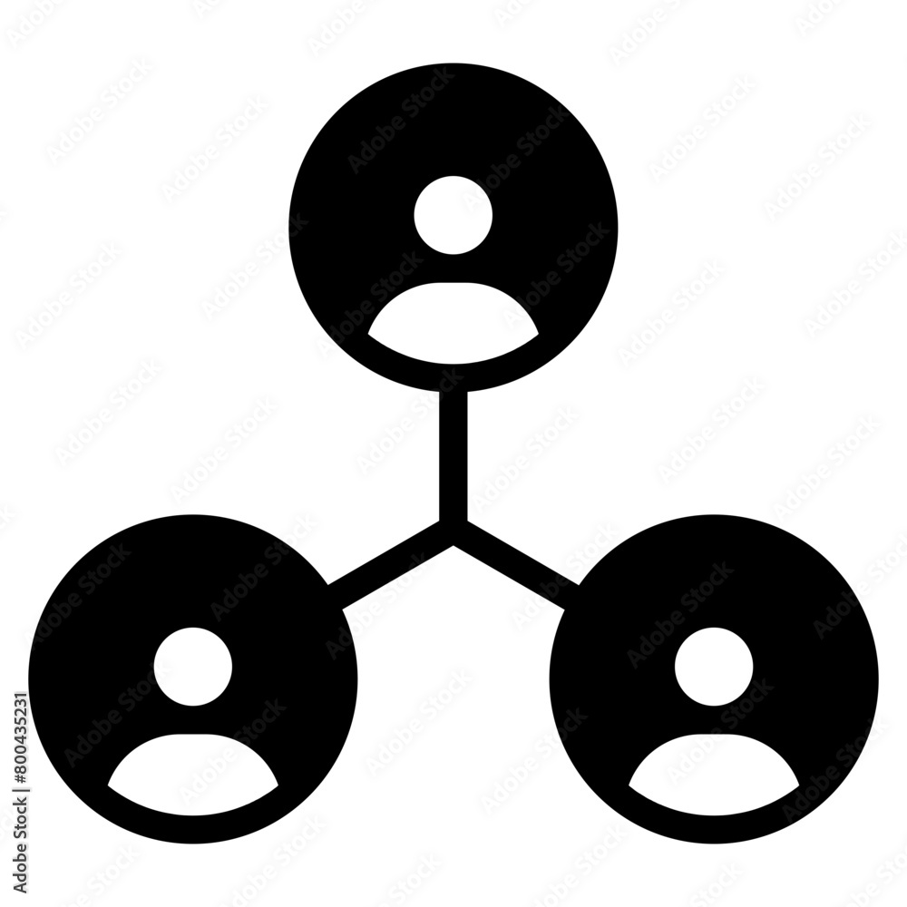 third party icon. people network and connecting people icon third party icon. people network and connecting people icon
