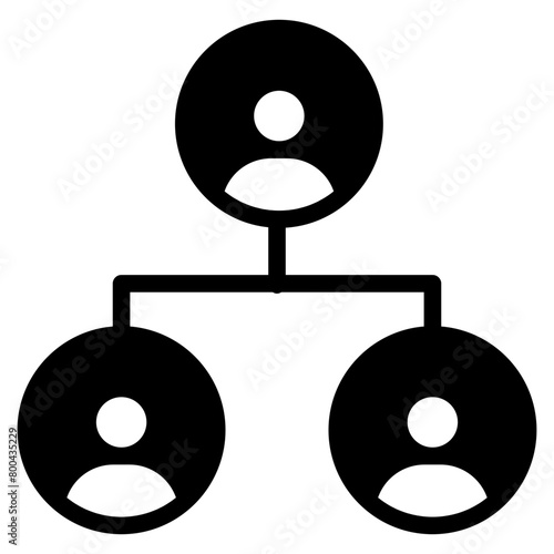 third party icon. people network and connecting people icon	