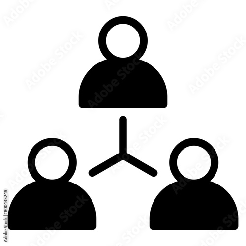 third party icon. people network and connecting people icon	