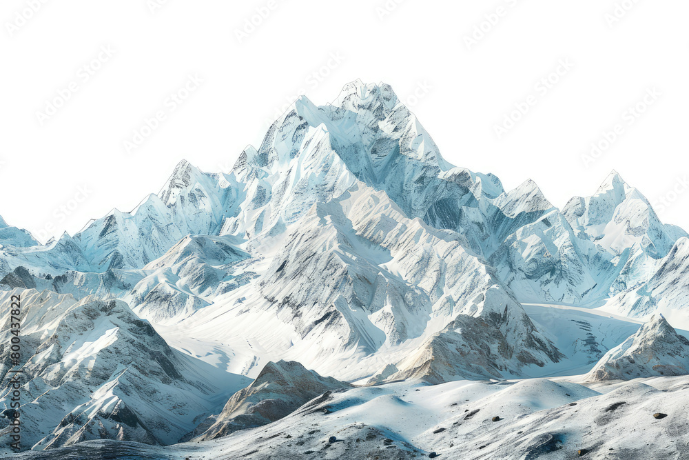 Snowy mountains, rocks and peaks Snowy mountains, rocks and peaks