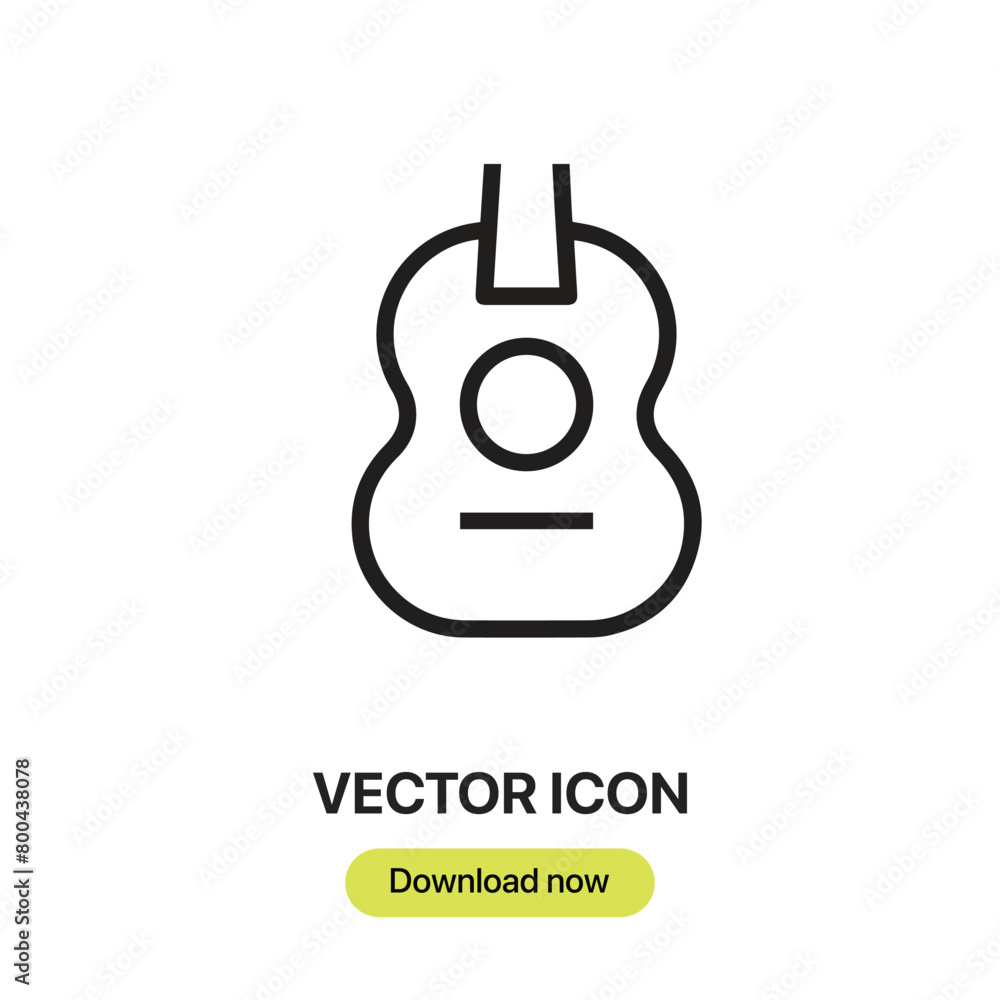 Guitar icon vector. Linear-style sign for mobile concept and web design. Guitar symbol illustration. Pixel vector graphics - Vector.
Guitar icon vector. Linear-style sign for mobile concept and web design. Guitar symbol illustration. Pixel vector graphics - Vector.