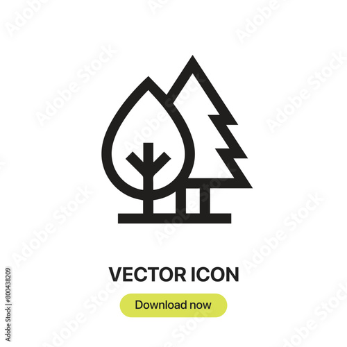 Park icon vector. Linear-style sign for mobile concept and web design. Park symbol illustration. Pixel vector graphics - Vector.	
