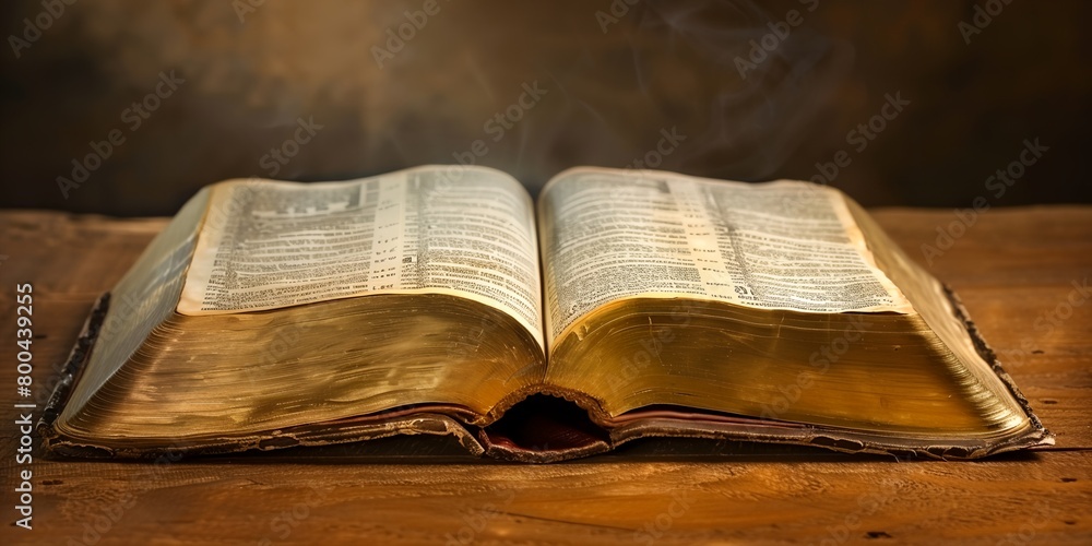 Obraz premium Ancient old book on table