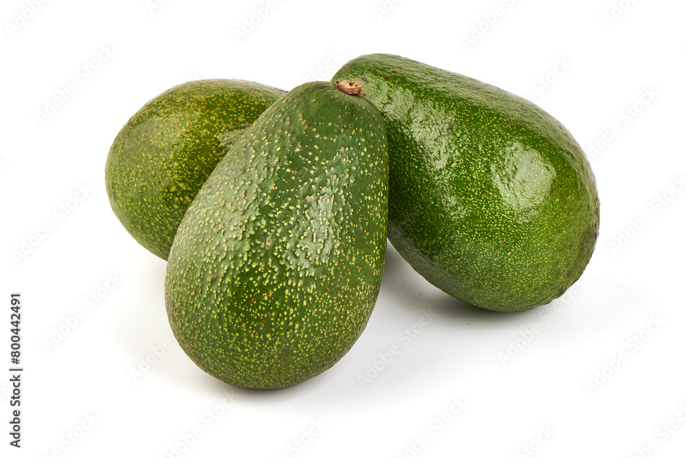 Avocado, isolated on white background Avocado, isolated on white background