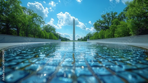 The National Mall offers stunning views with the Lincoln Memorial and towering Washington Monument. 