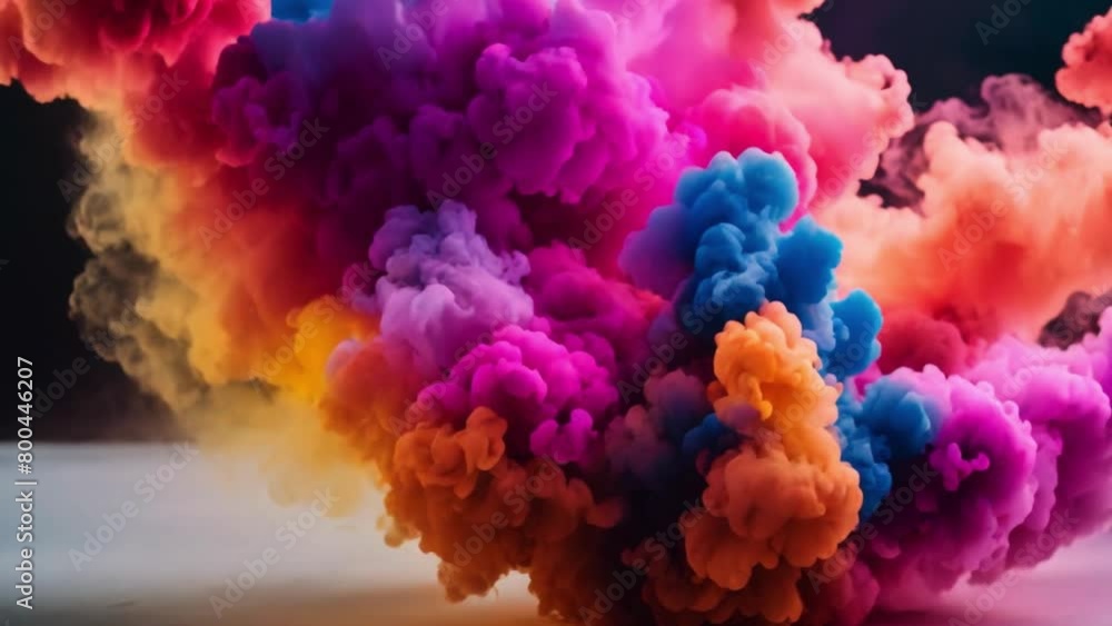 colorful smoke in abstract shapes colorful smoke in abstract shapes