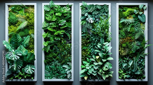 Refreshing Greenery Panels in Four Lush Panels © Maquette Pro