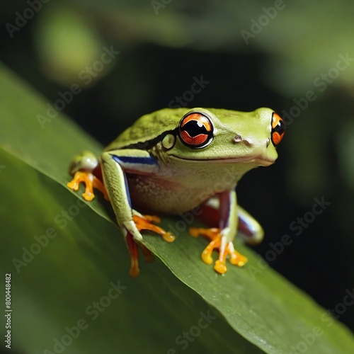 gliding frog on the tree