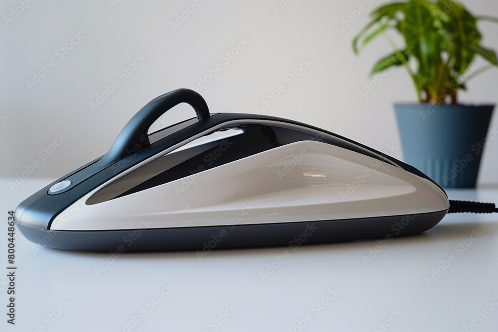 A compact travel iron with a folding handle, making it convenient to carry and store. A compact travel iron with a folding handle, making it convenient to carry and store.