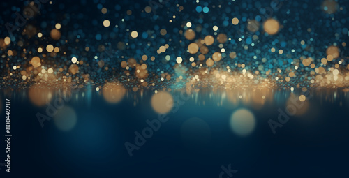Blue, Gold, and Dust: Mesmerizing Background Featuring a Blend of Elegant Blue and Gold Tones Infused with Subtle Dust Accents. Royalty-Free Stock Photos for Versatile Use photo