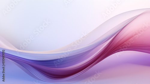 Serene Pink and Blue Gradient Waves, Abstract Fluid Design, Peaceful Background with Copy Space
