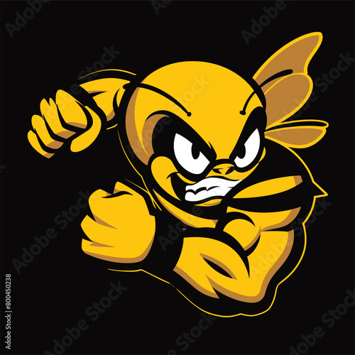 muscular bee wants to hit