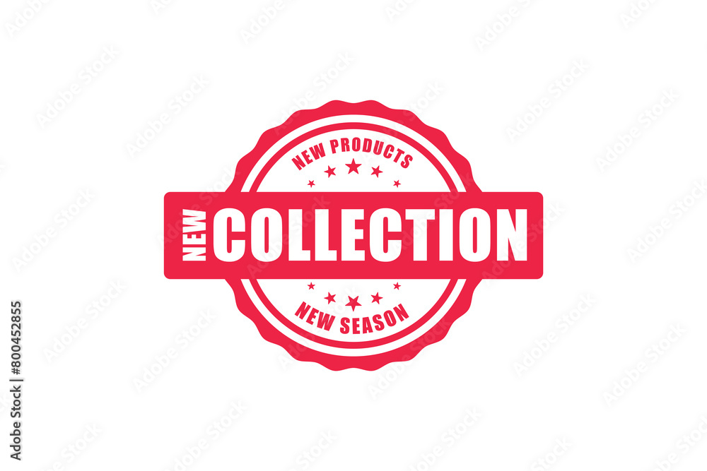 New Collection Shopping label, country stamp