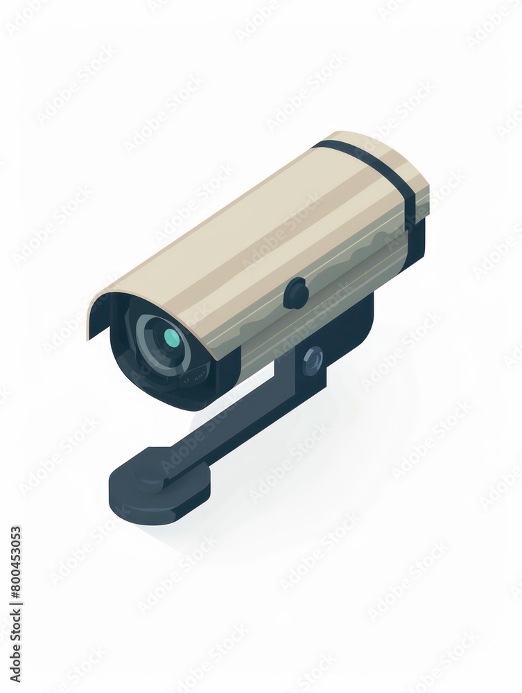 surveillance camera icon illustration on a flat background surveillance camera icon illustration on a flat background