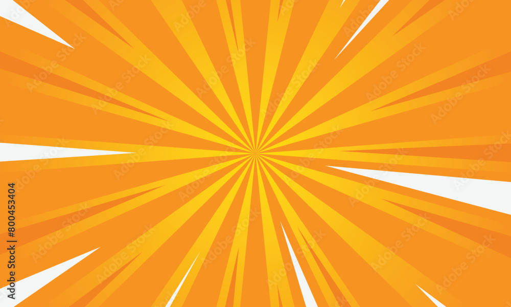Obraz premium Sun Rays or Explosion Boom for Comic Books Radial Background Vector. background pattern comic book template.