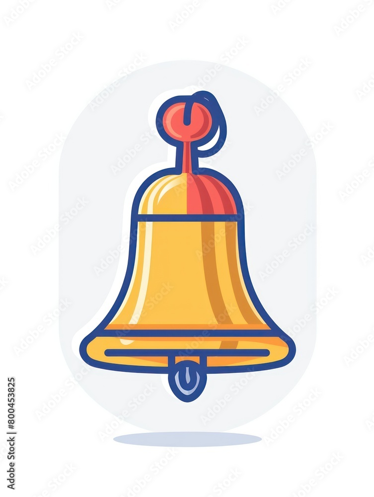 bell illustration icon isolated on a white background bell illustration icon isolated on a white background