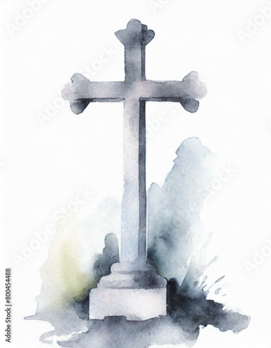 Namalowany krzyż ilustracja 