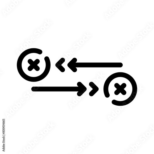 arrows line icon