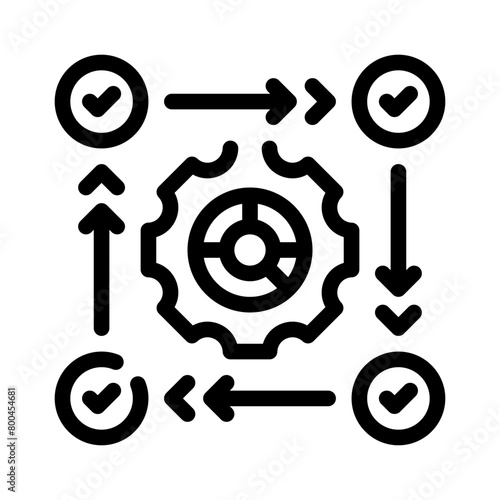 agility line icon