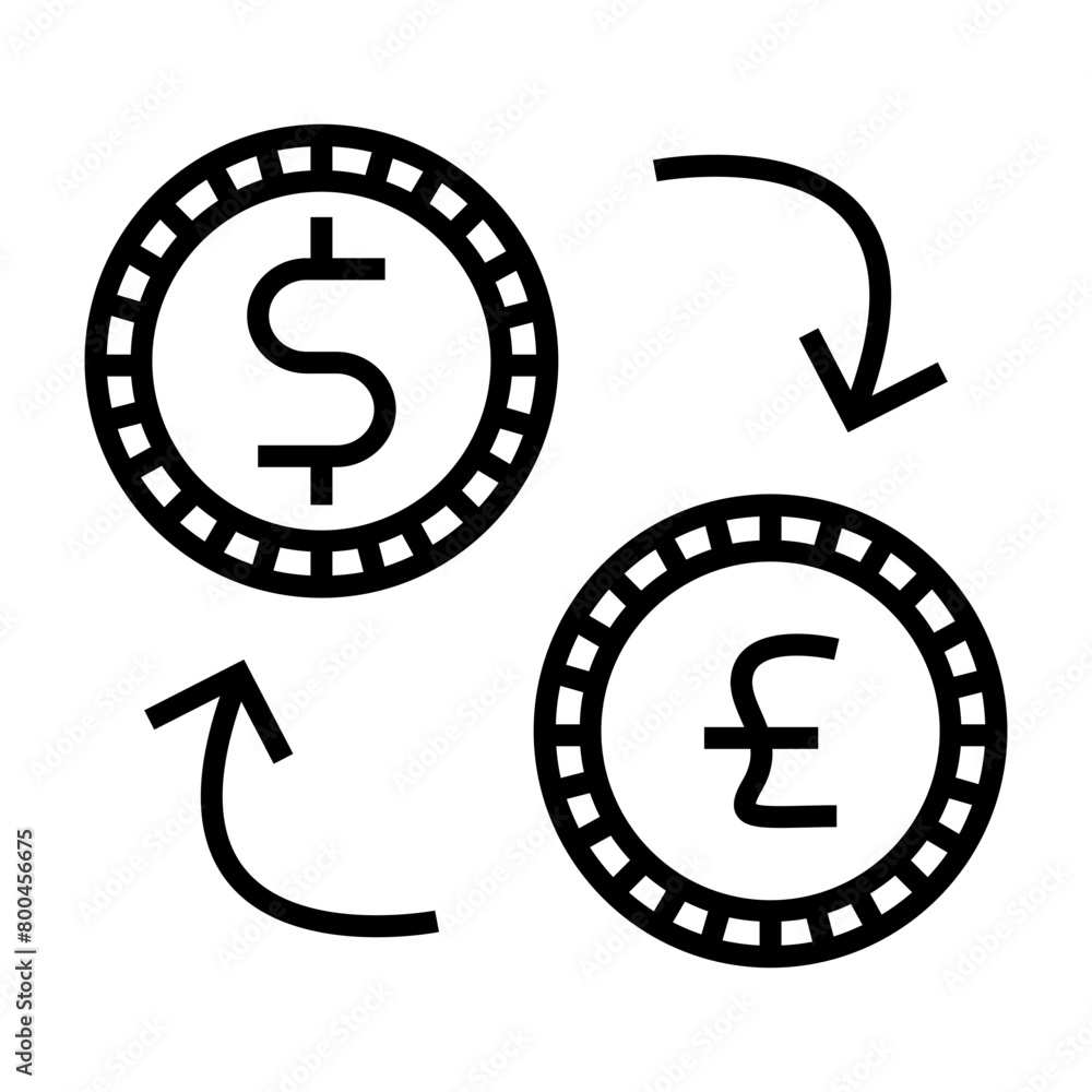 Money exchange icon. Icons about banking and finance Money exchange icon. Icons about banking and finance