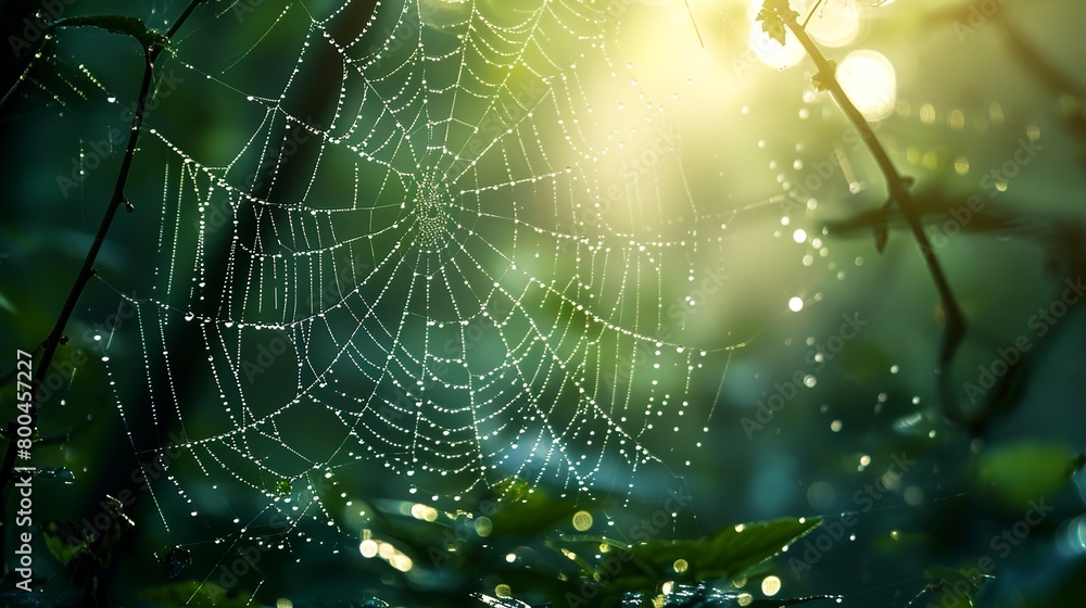 Naklejka premium Camouflaged Hunter: Spider on the Prowl