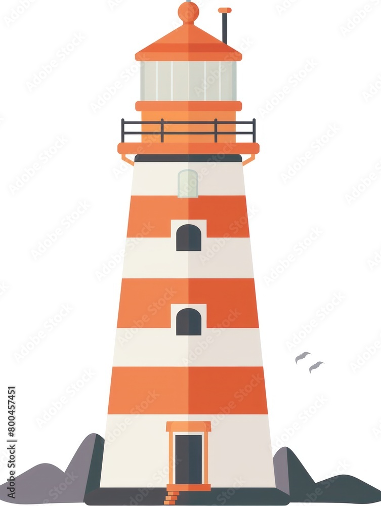 gorgeous lighthouse illustration poster with simple graphic aesthetics gorgeous lighthouse illustration poster with simple graphic aesthetics