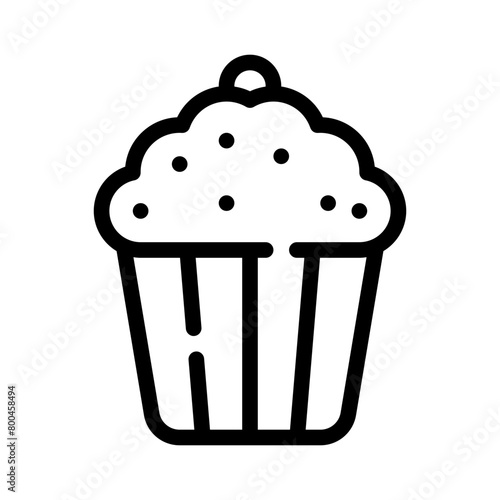 cupcake line icon