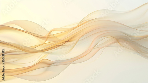 A luminous and airy wave with subtle gradients, isolated on a pristine white canvas.