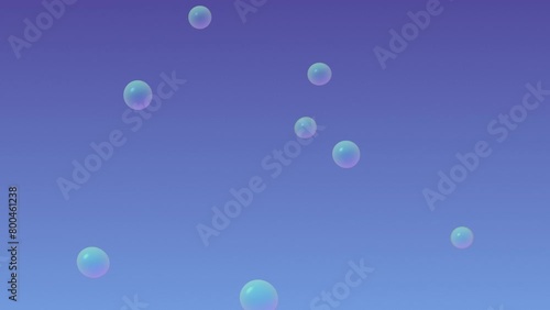 rising bubbles particle animation graphic design texture background blue white gradient seamless loop luma matte