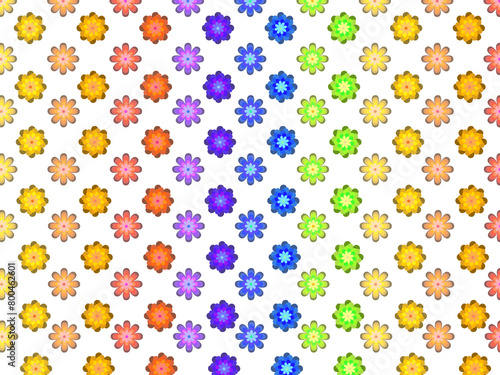 colourful flower pattern wallpaper background