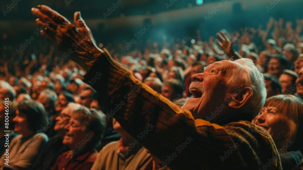A Senior Enjoys a Live Concert