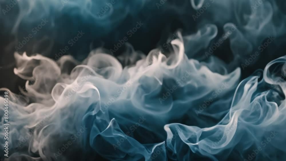 Blue and white smoke blends together Blue and white smoke blends together