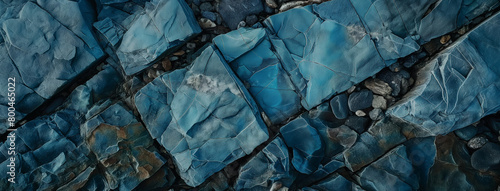 textura de pedras azul natural photo