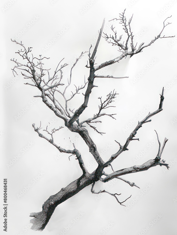 old tree branches without leaves view from the ground old tree branches without leaves view from the ground
