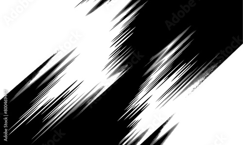 Black on white background. Black and white dissolve halftone grunge effect. Splash vector illustration (ID: 800469447)