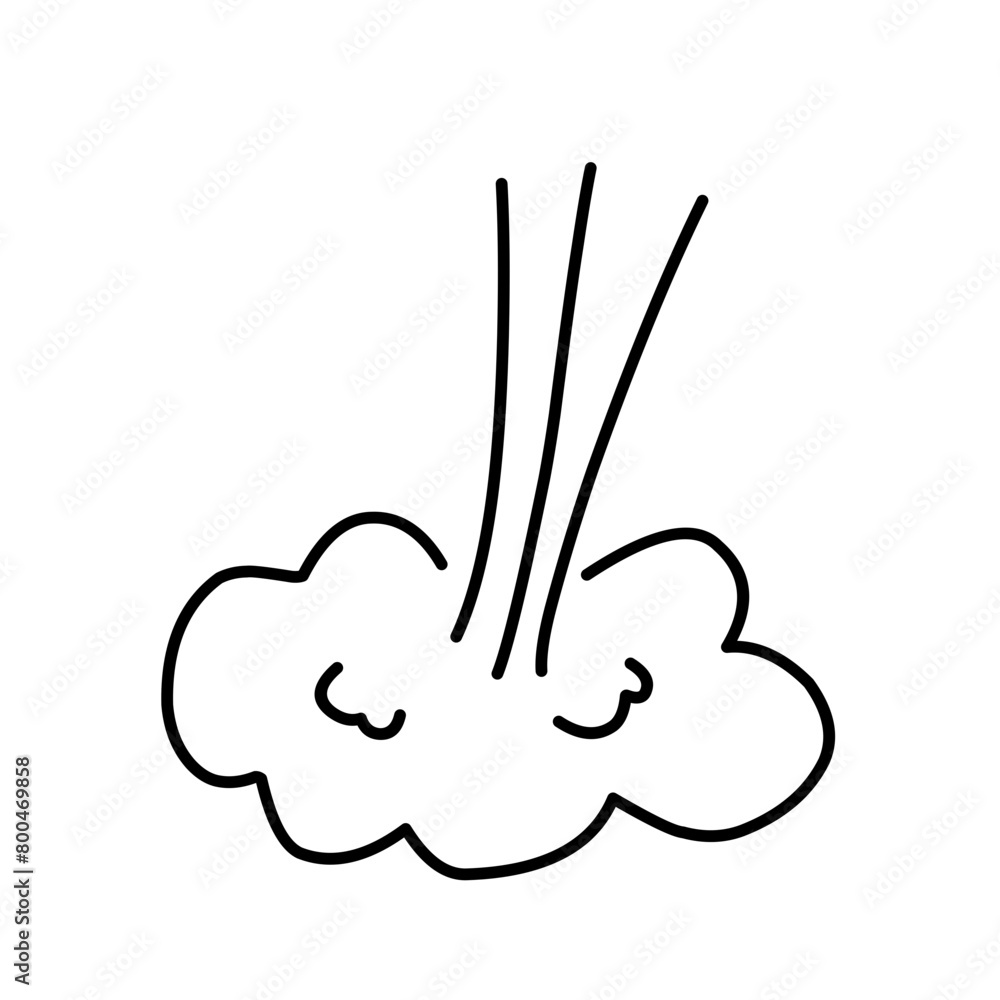 Hand Drawn Doodle Fart 