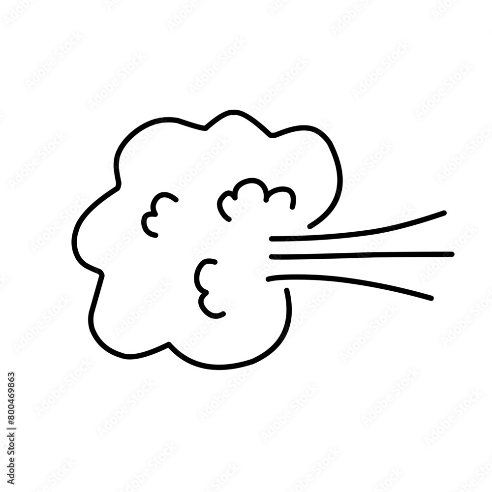 Hand Drawn Doodle Fart Hand Drawn Doodle Fart