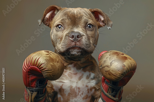 boxing dog photo