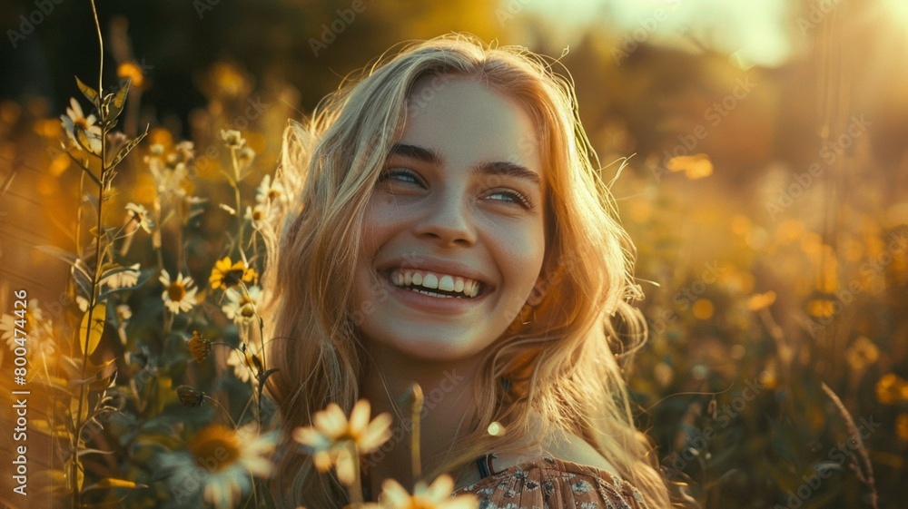 woman in the field woman in the field