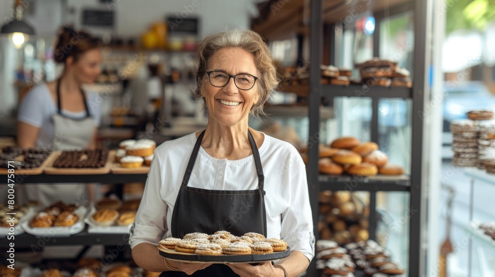 The Smiling Baker at Work