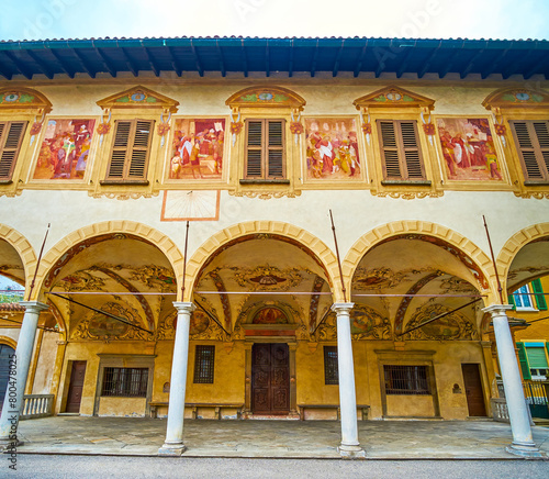 The frescoes of Santa Maria di Loreto Church, Lugano, Switzerland