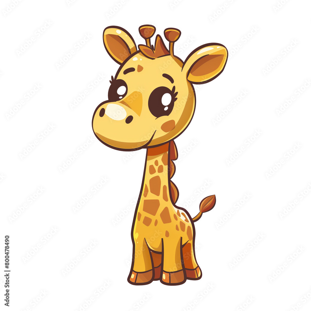 Cute cartoon little giraffe Cute cartoon little giraffe