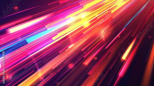 dynamic light speed abstract colorful wallpaper