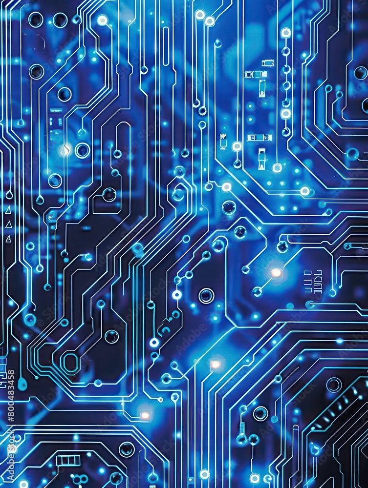 digital circuit board lines blue background digital circuit board lines blue background
