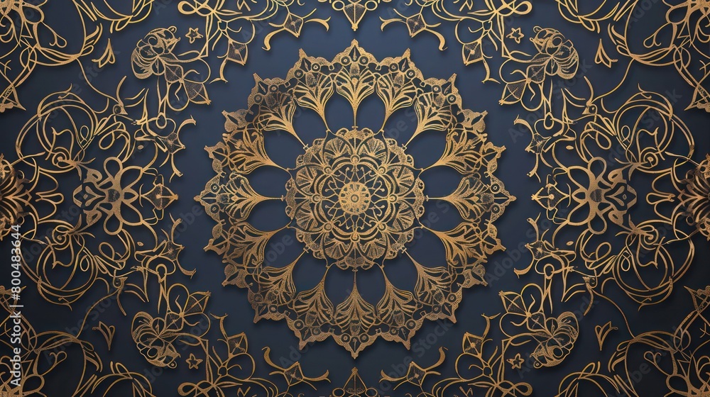 mandala background with golden arabesque patterns and amazing details mandala background with golden arabesque patterns and amazing details