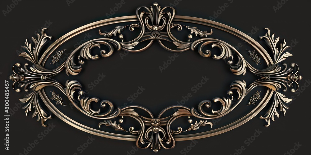 oval filigree border frame with free space in the center oval filigree border frame with free space in the center